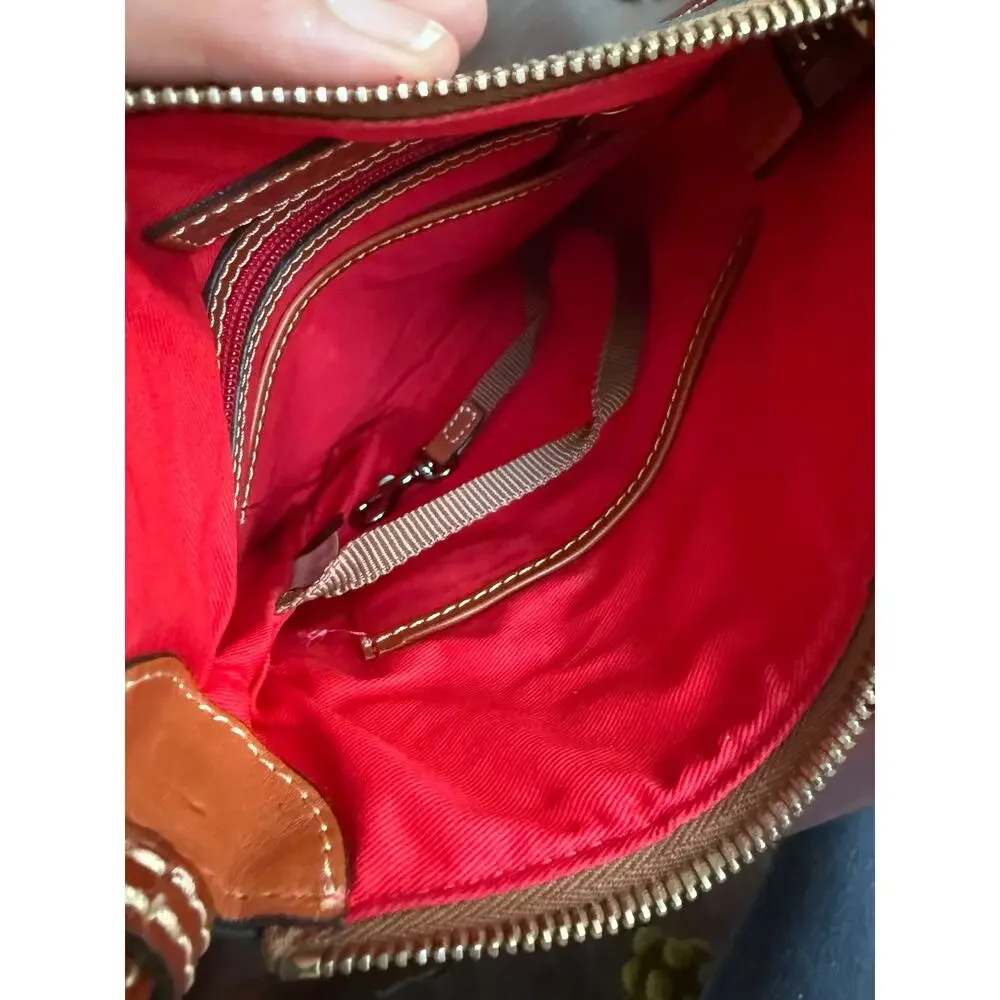 Dooney & Bourke Pebble Grain Letter Carrier Crossbody Bl R935 & Dust Bag